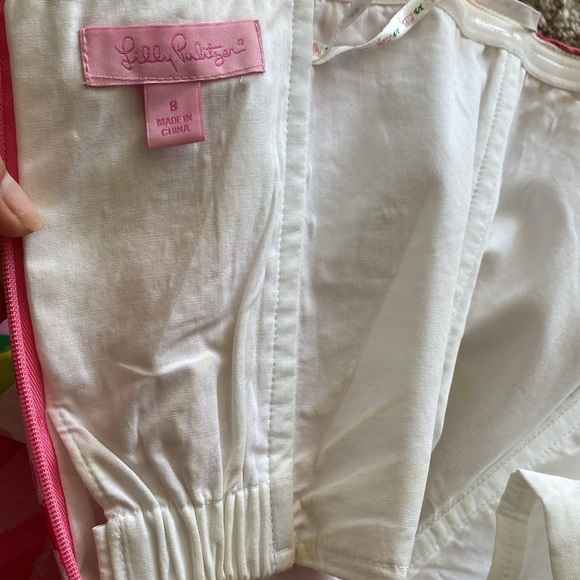 Lilly Pulitzer strapless Keetan dress with Roses - Picture 6 of 6